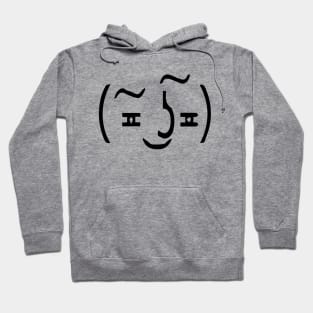 Black | (͠≖ ͜ʖ͠≖) Suggestive Lenny Face Hoodie